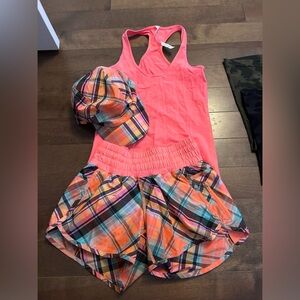 Lululemon Rad Plaid set- EUC